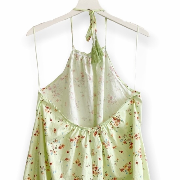 ZARA Dress, Floral Print Halter Midi Dress Size XS, NWT - Picture 3 of 14